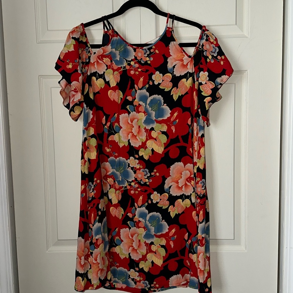 LOFT floral dress size medium